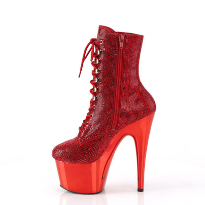 Pleaser  Bottines ADORE-1020CRS rouge rs / chrome rouge
