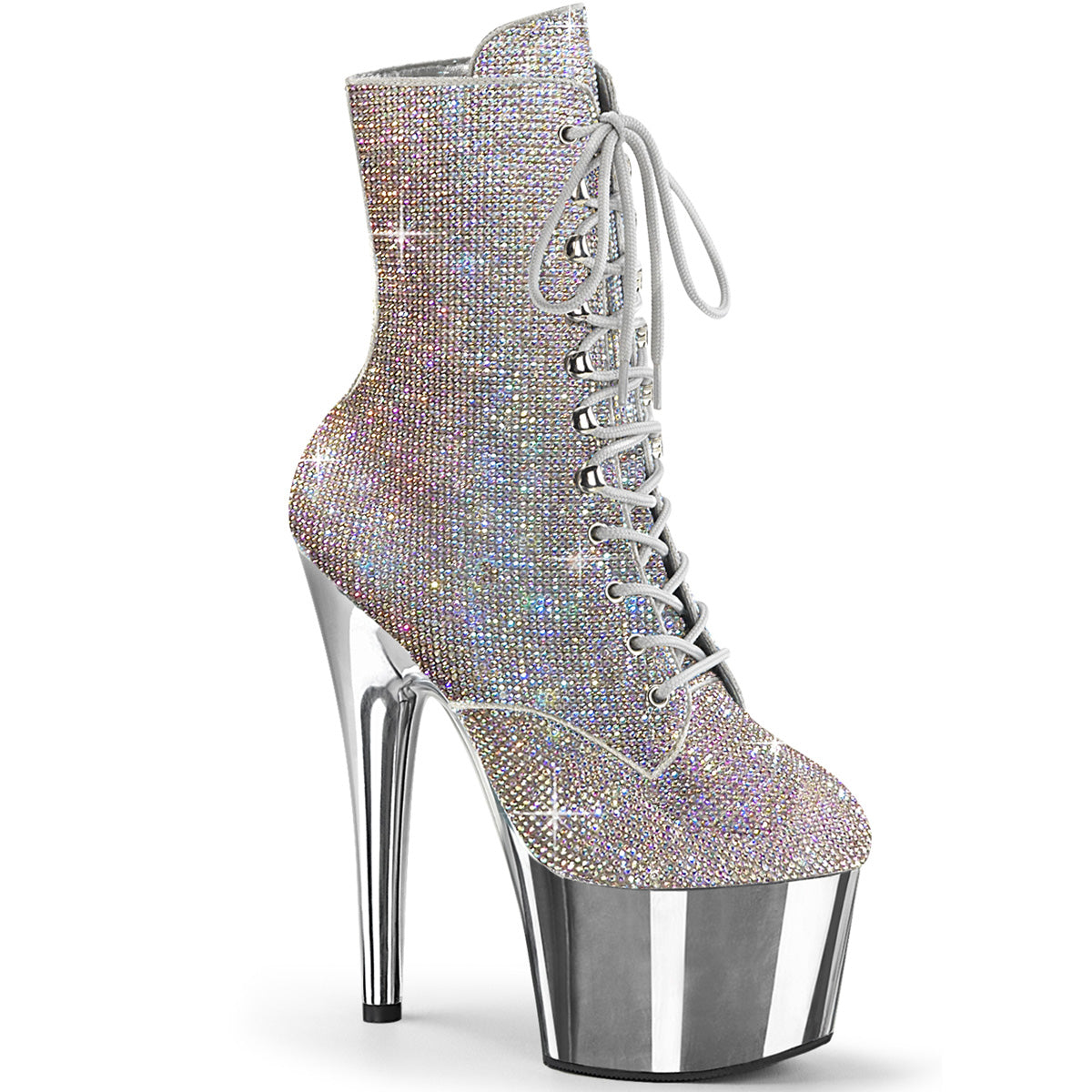 Pleaser  Bottines ADORE-1020CRS SLV Multi RS / SLV Chrome