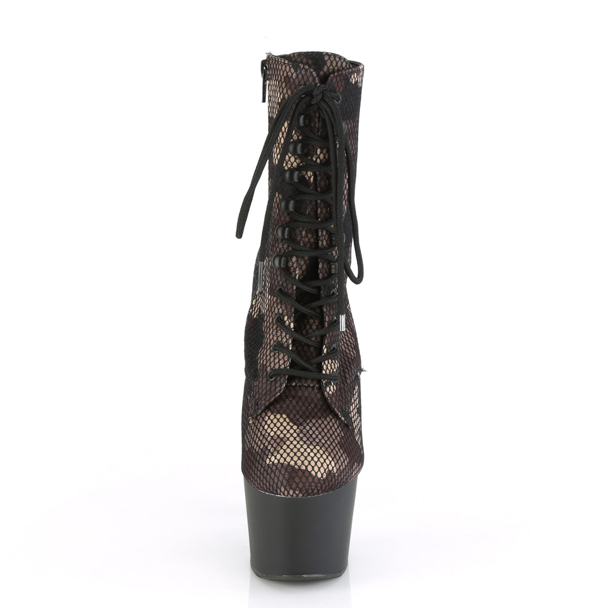 Pleaser Bottines pour femmes ADORE-1020cm Camo-maillage vert / blk mat