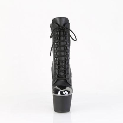 Pleaser Women's Platform Shoes ADORE-1020ESC Blk Faux Le/Blk Matte