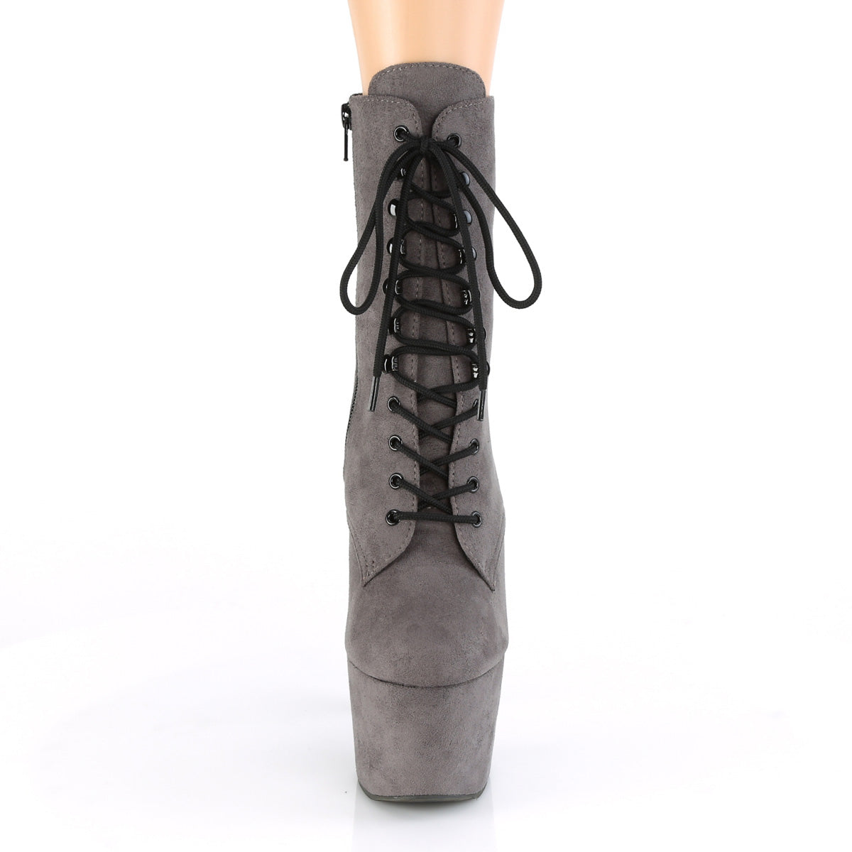 Pleaser Bottines pour femmes ADORE-1020Fs gris faux daim / daim fausse gris