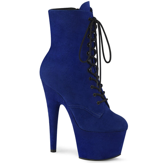 Pleaser Bottines pour femmes ADORE-1020FS royal bleu faux suède / bleu royal