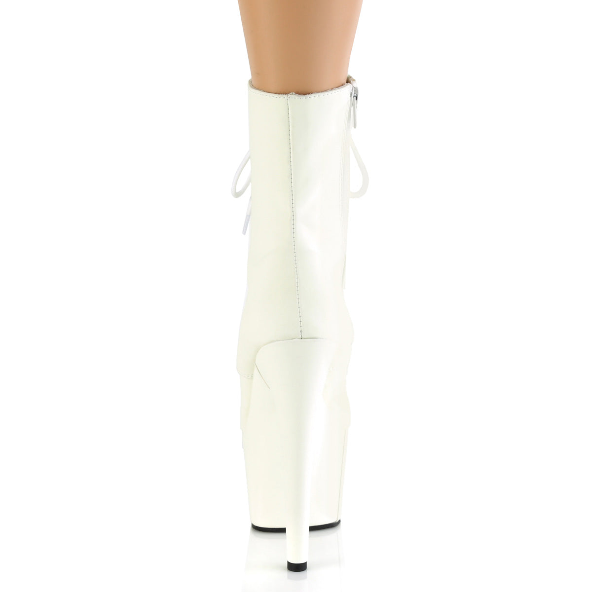 Pleaser Bottines pour femmes ADOREGlow blanche de -1020GD F.Leather / Blanc Glow F.Leather