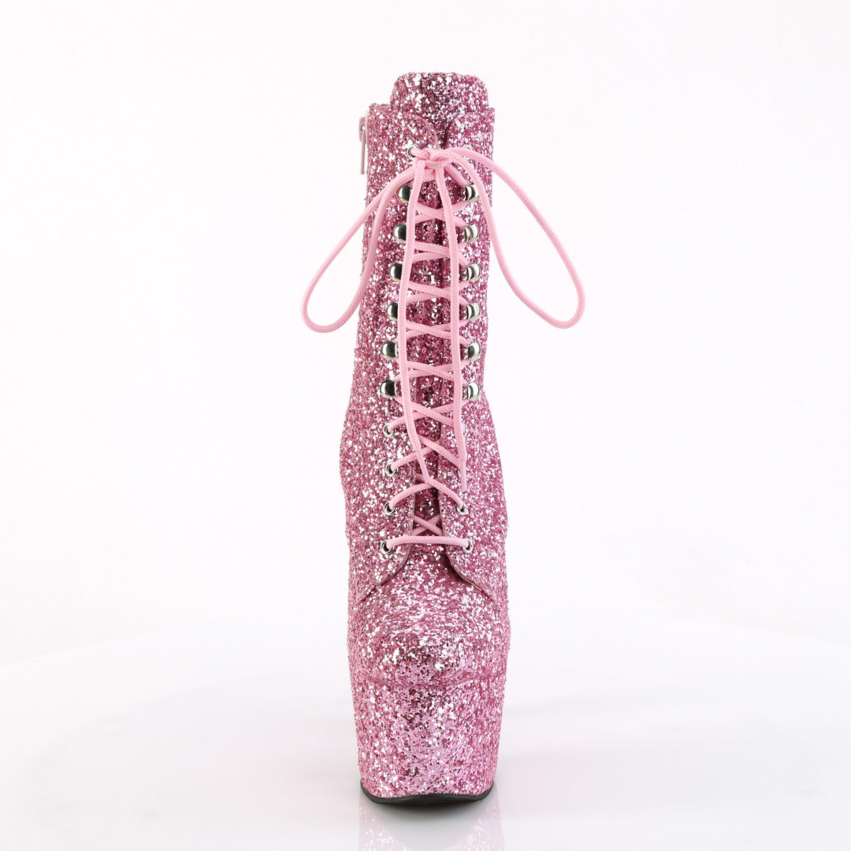 Pleaser  Bottines ADORE-1020 GWR B. paillettes roses / par. Paillette rose