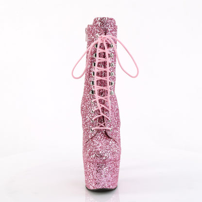 Pleaser  Bottines ADORE-1020 GWR B. paillettes roses / par. Paillette rose