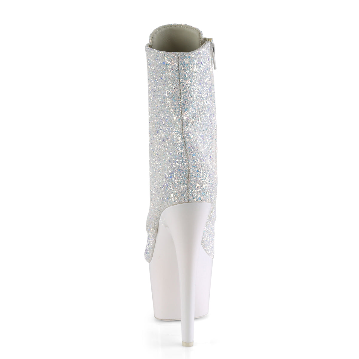 Pleaser Bottines pour femmes ADORE-1020LG NEON WHITE MULTI GLITTER / NEON WHITE