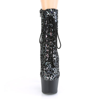 Pleaser Bottines pour femmes ADORE-1020LP étabeur print imprimé holo / blk mat