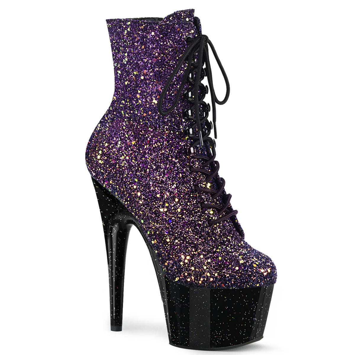 Pleaser Bottines pour femmes ADORE-1020ombg Multi Glitter / BLK