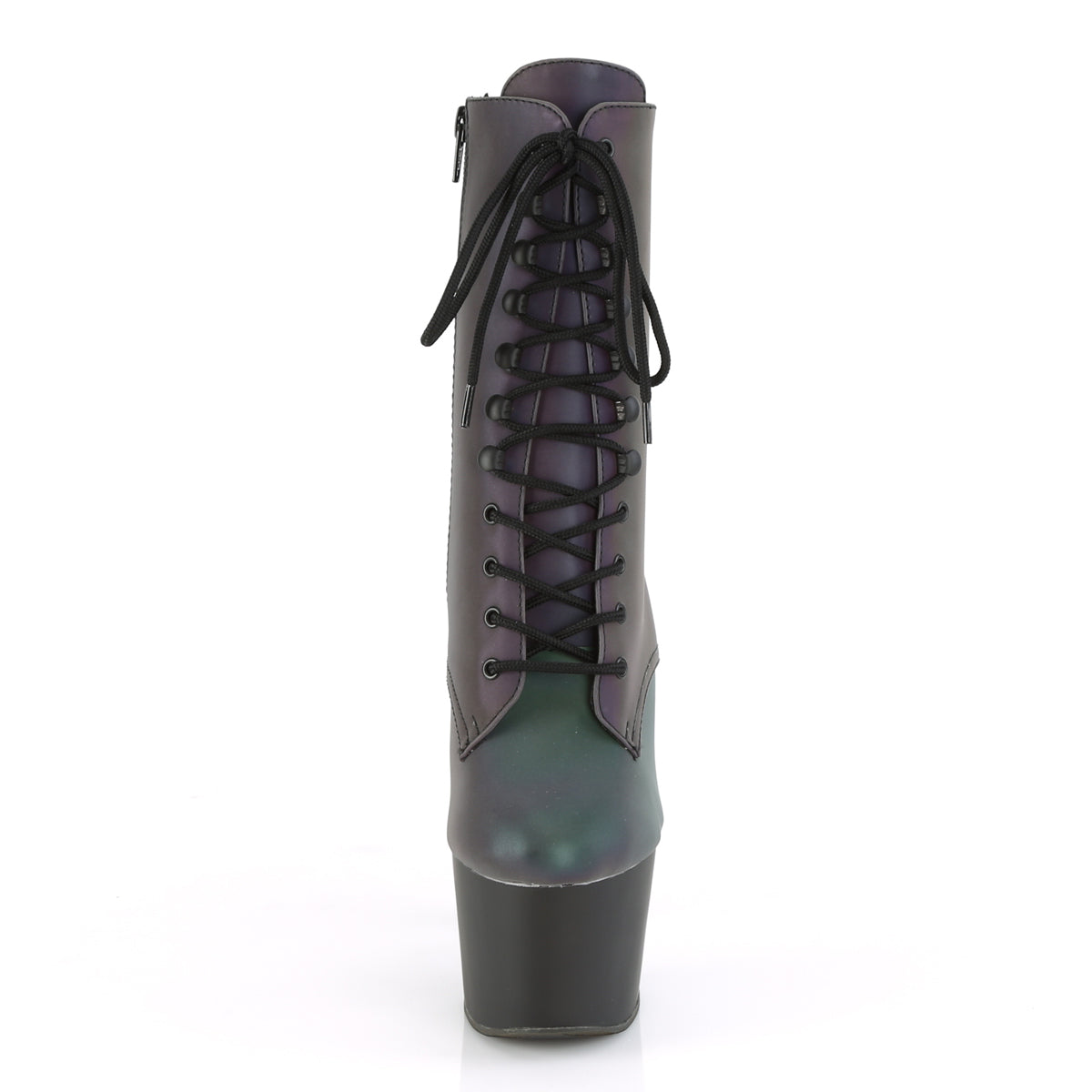 Pleaser Bottines pour femmes ADORE-1020refl Green Multi réfléchissant / blk mat