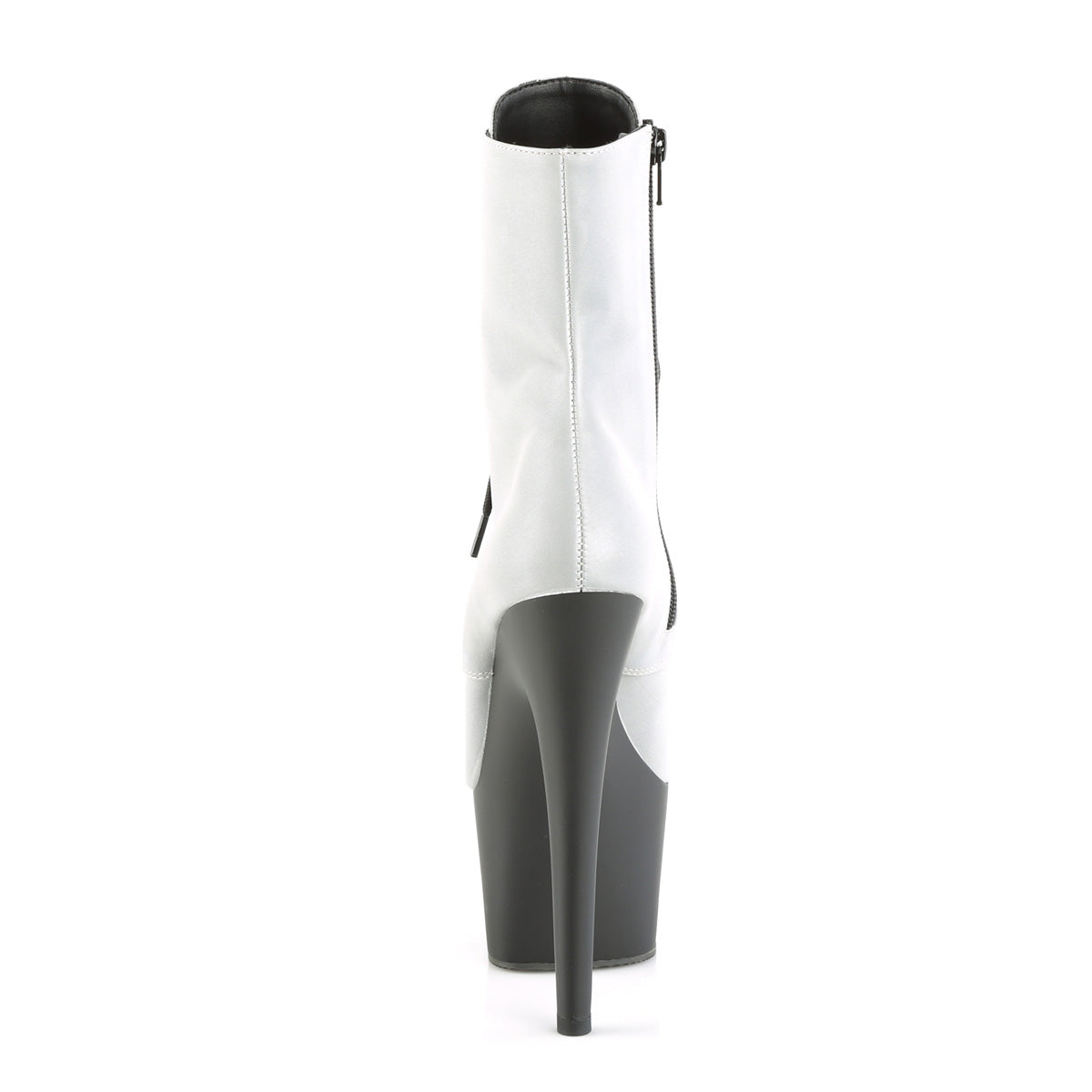 Pleaser Bottines pour femmes ADORE-1020refl SLV réfléchissant / blk mat