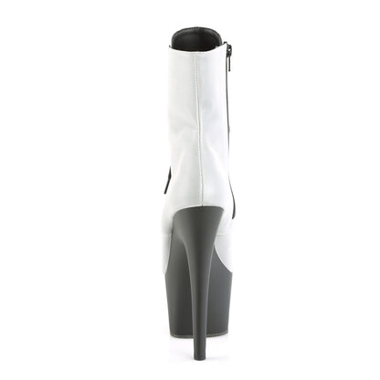 Pleaser Bottines pour femmes ADORE-1020refl SLV réfléchissant / blk mat