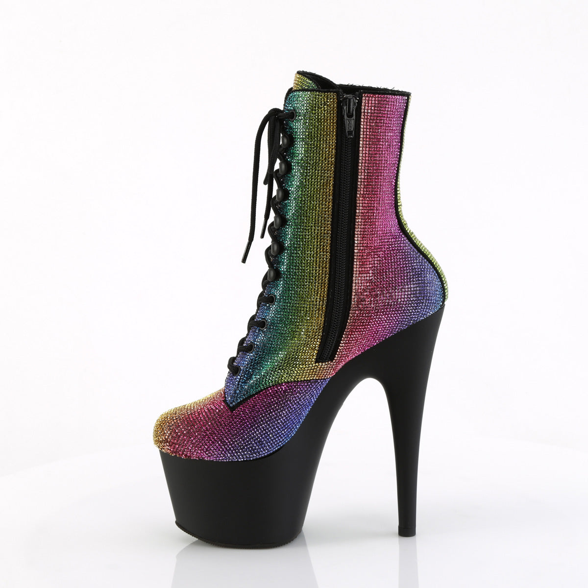 Pleaser  Bottines à la cheville ADORE- 1020 unités Rainbow RS / BLK mat