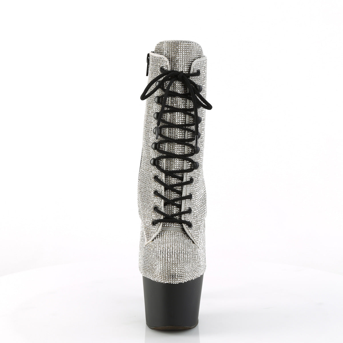 Pleaser  Bottines ADORE-1020RS SLV RS / Noir Matte