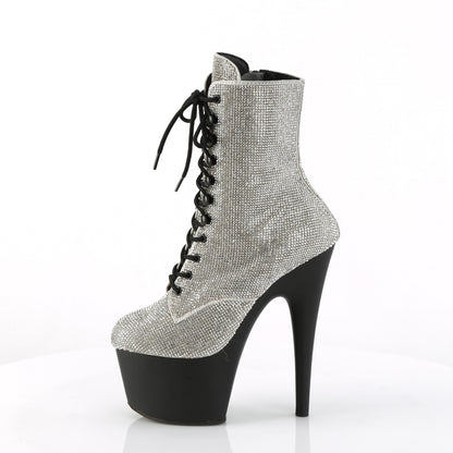 Pleaser  Bottines ADORE-1020RS SLV RS / Noir Matte