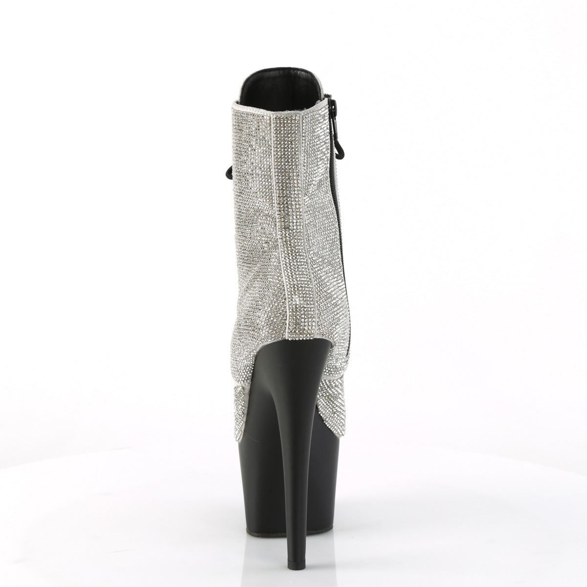 Pleaser  Bottines ADORE-1020RS SLV RS / Noir Matte