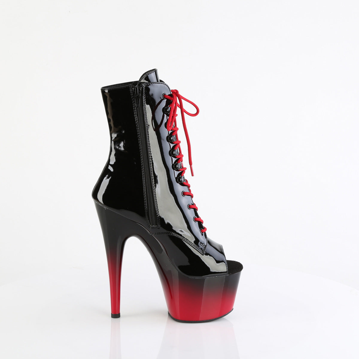 Pleaser   ADORE-1021BR-H Blk Pat/Blk-Red
