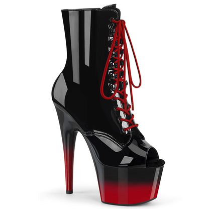 Pleaser   ADORE-1021BR-H Blk Pat/Blk-Red