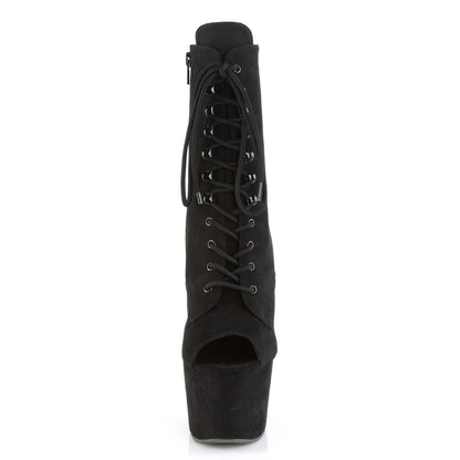 Pleaser Bottines pour femmes ADORE-1021FS BLK FAUX SUDE / BLK FAUX SUDE