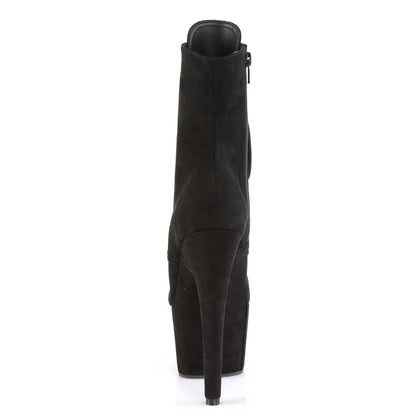 Pleaser Bottines pour femmes ADORE-1021FS BLK FAUX SUDE / BLK FAUX SUDE