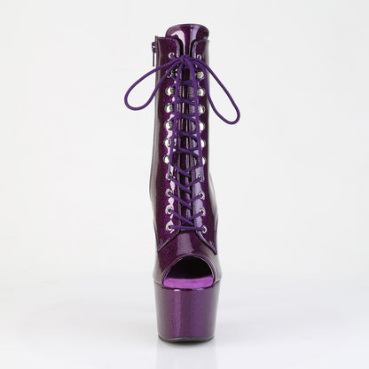 Pleaser Women's Platform Shoes ADORE-1021GP Purple Glitter Pat/M