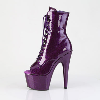 Pleaser Women's Platform Shoes ADORE-1021GP Purple Glitter Pat/M