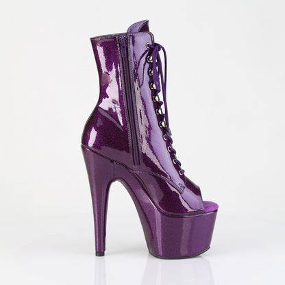 Pleaser Women's Platform Shoes ADORE-1021GP Purple Glitter Pat/M
