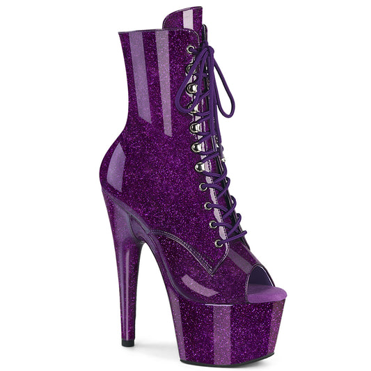 Pleaser Women's Platform Shoes ADORE-1021GP Purple Glitter Pat/M
