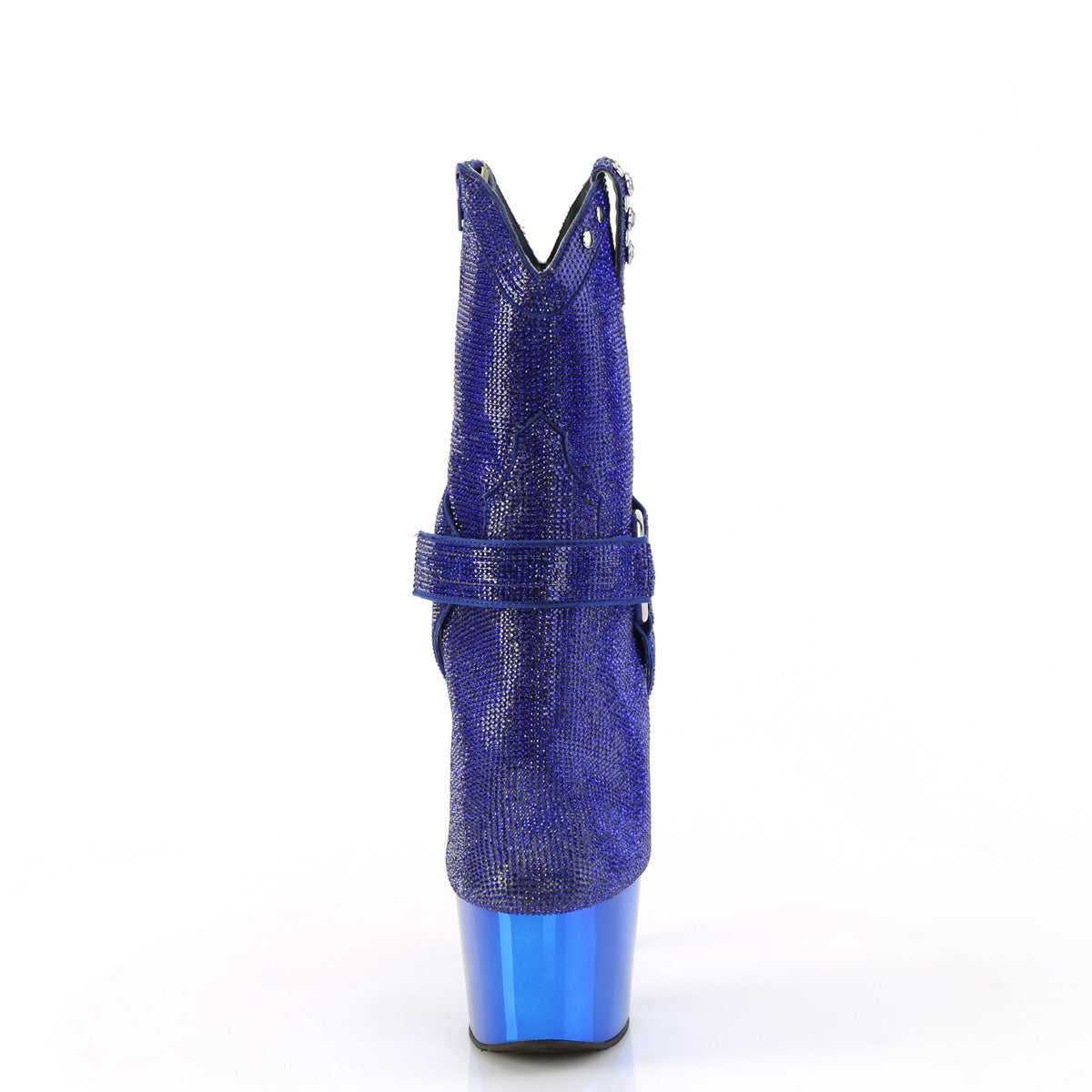 Pleaser  Ankle Boots ADORE-1029CHRS Royal Blue RS/Royal Blue Chrome