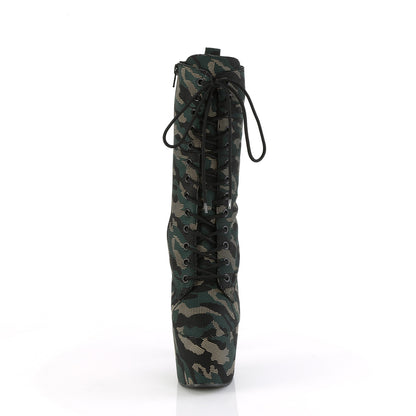 Pleaser   ADORE-1040CMD Green Camo Faux Leather/Green Camo Faux Leather