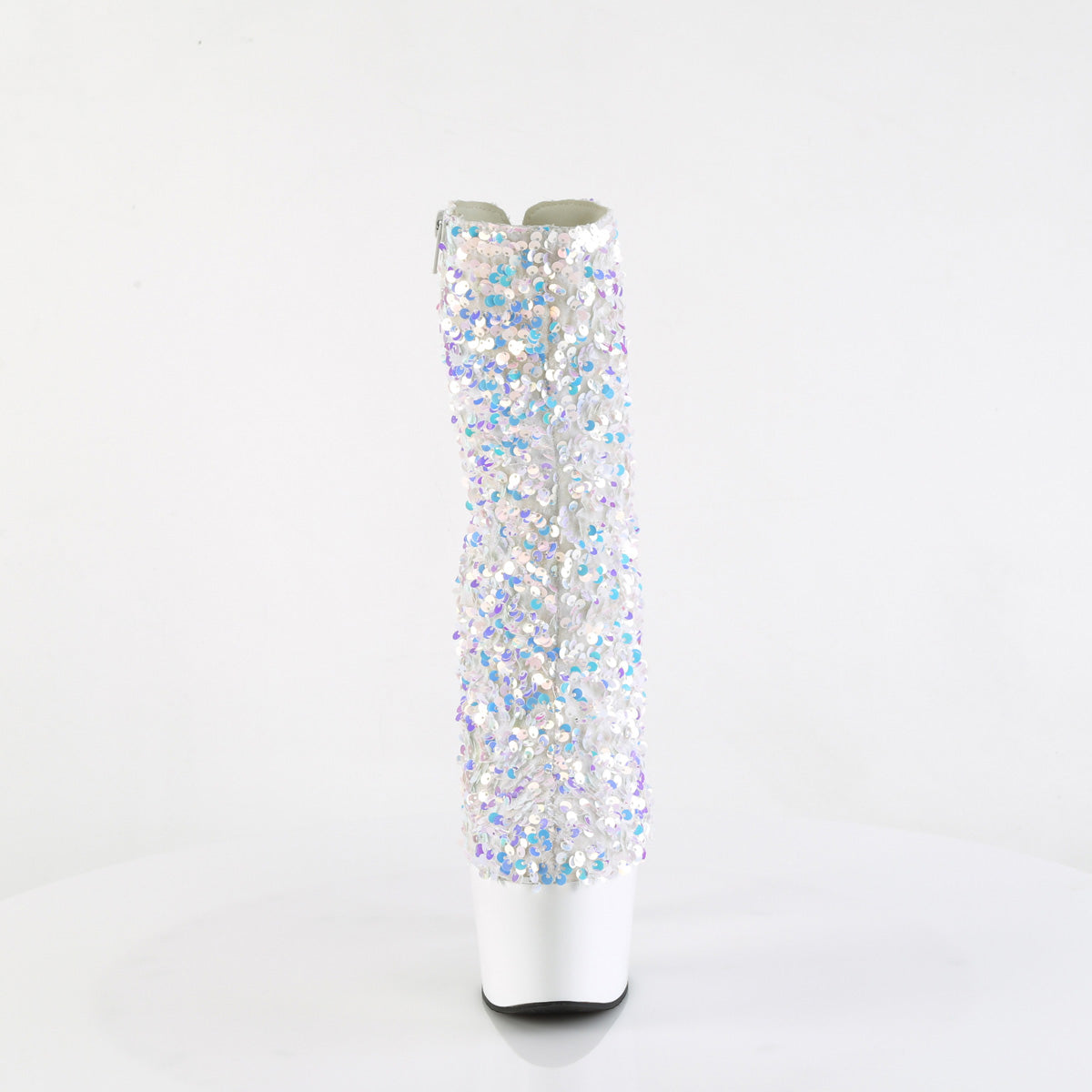 Pleaser   ADORE-1042SQ WHT Multi Sequins / Wht