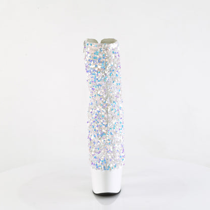 Pleaser   ADORE-1042SQ WHT Multi Sequins / Wht