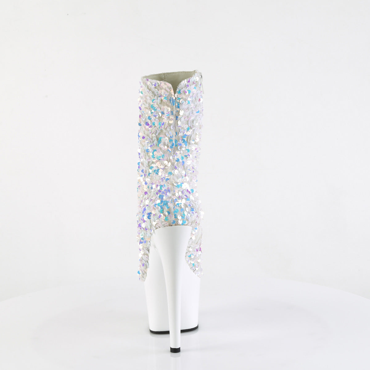 Pleaser   ADORE-1042SQ WHT Multi Sequins / Wht