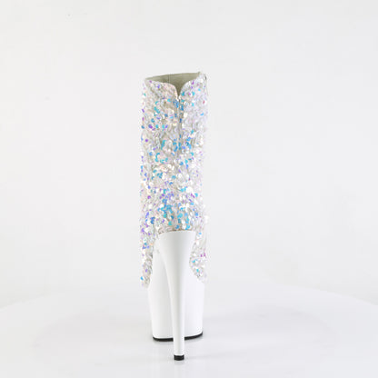 Pleaser   ADORE-1042SQ WHT Multi Sequins / Wht