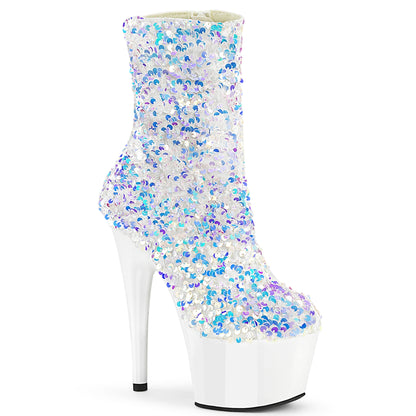 Pleaser   ADORE-1042SQ WHT Multi Sequins / Wht
