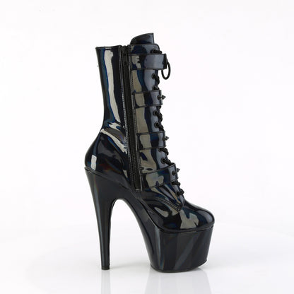Pleaser   ADORE-1046 BLK HOLO PAT / MATCHING