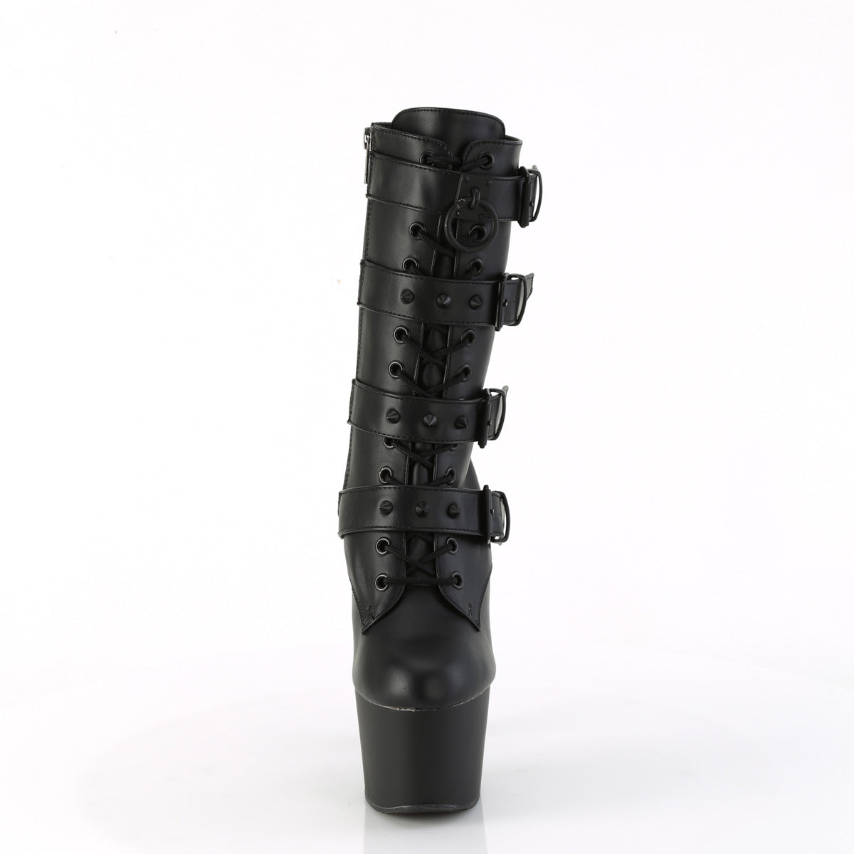 Pleaser   ADORE-1046 Blk faux cuir / blk matte