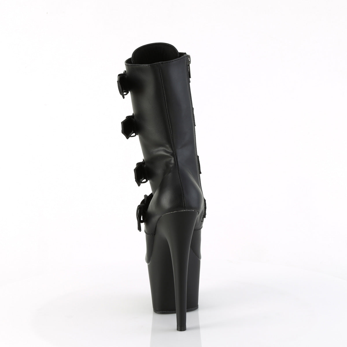 Pleaser   ADORE-1046 Blk faux cuir / blk matte