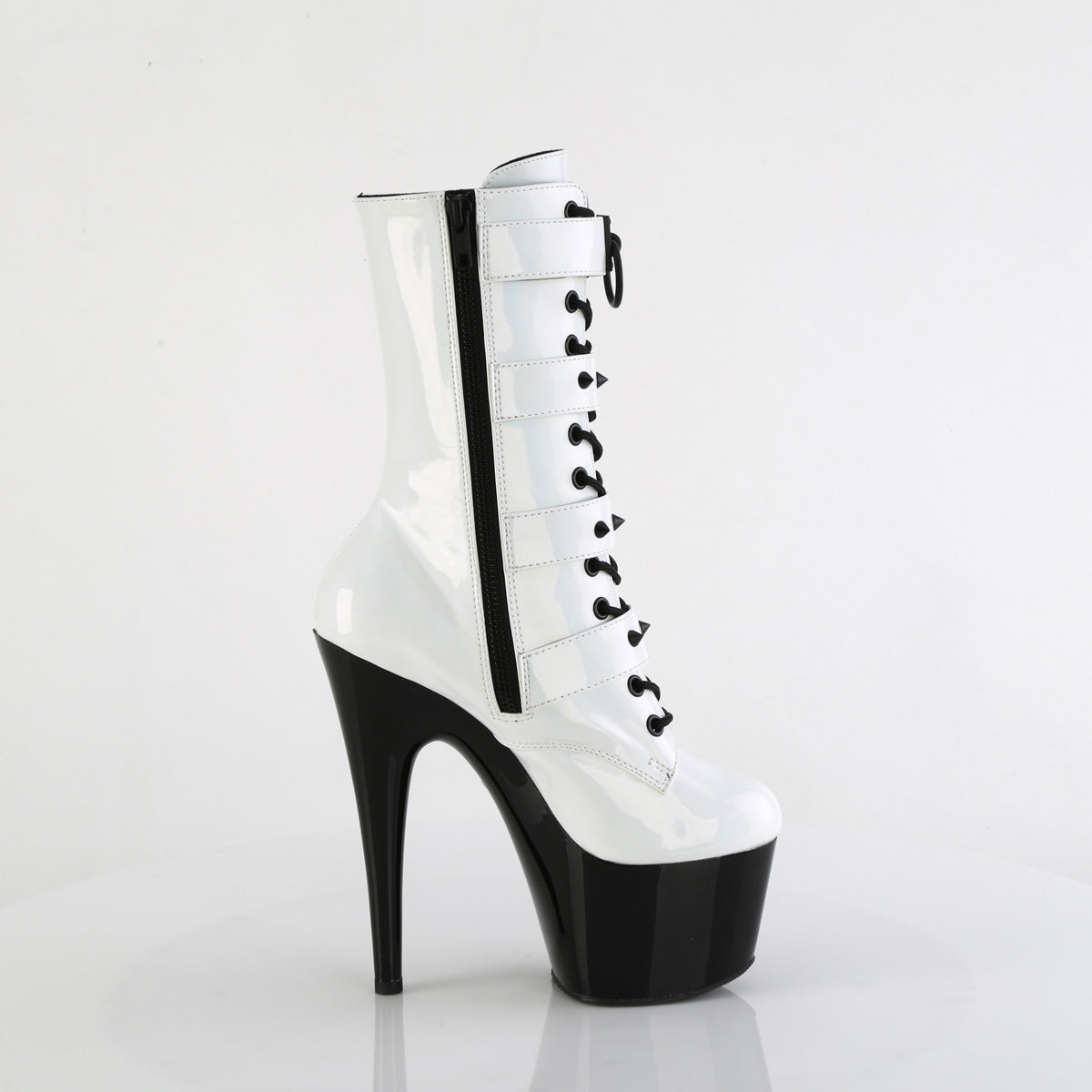 Pleaser   ADORE-1046tt wht holo pat / blk
