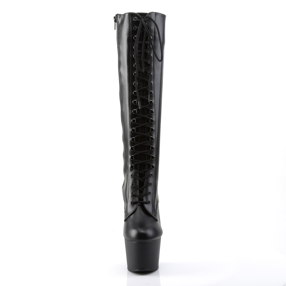 Pleaser Bottes pour femmes ADORE-2023 BLK STOR FAUX CUIR / BLK MATTE
