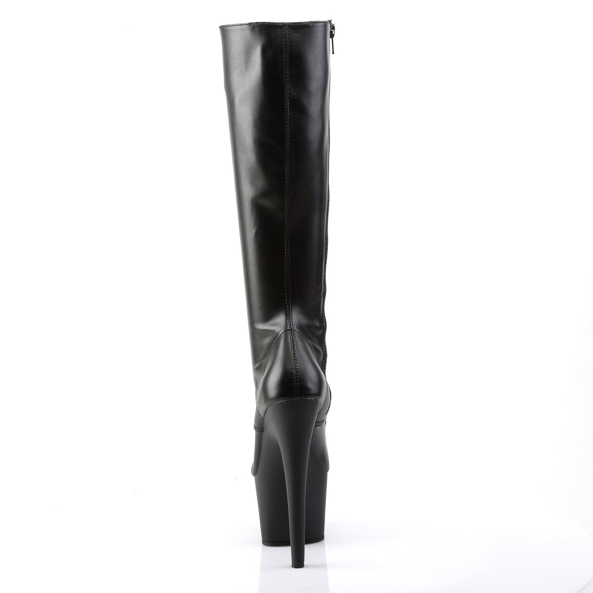 Pleaser Bottes pour femmes ADORE-2023 BLK STOR FAUX CUIR / BLK MATTE