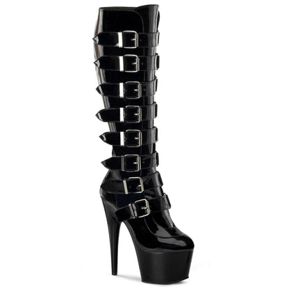 Pleaser Bottes pour femmes ADORE-2043 blk pat / blk