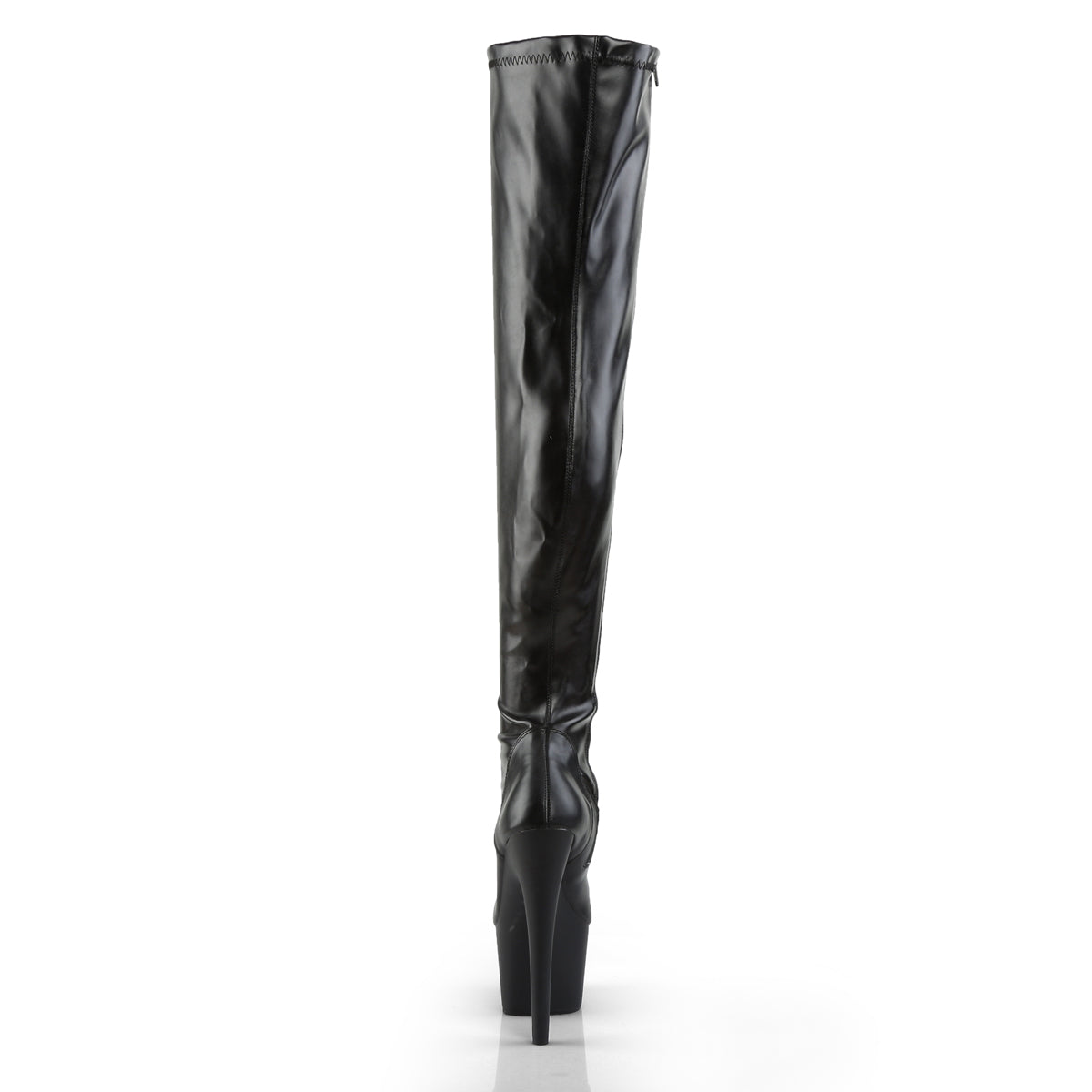Pleaser Bottes pour femmes ADORE-3000 BLK STR FAUX CUIR / BLK MATTE