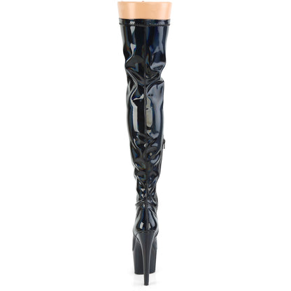 Pleaser Bottes pour femmes ADORE-3000hwr blk str. Holo / blk holo