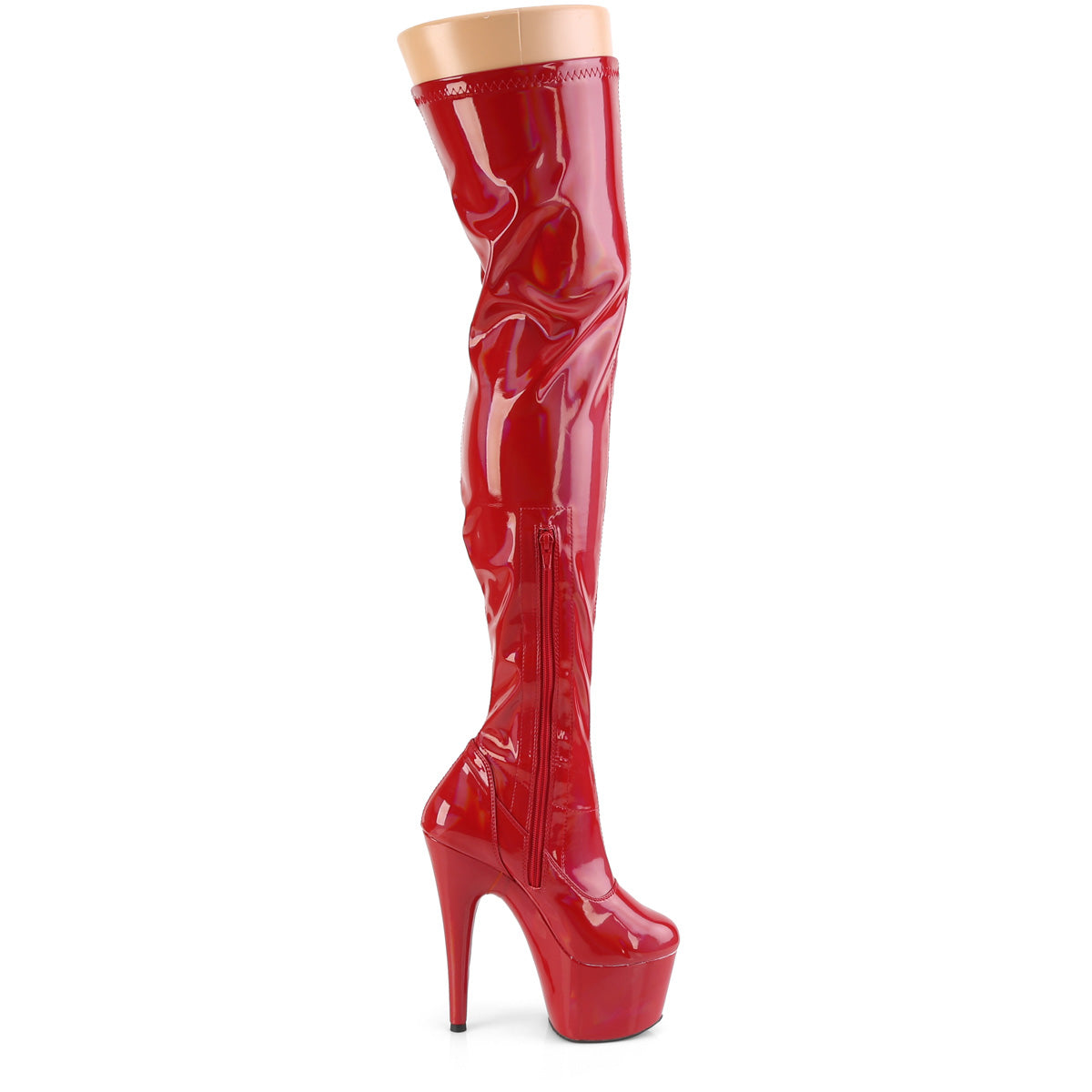 Pleaser Bottes pour femmes ADORE-3000hwr rouge str. Holo / rouge holo