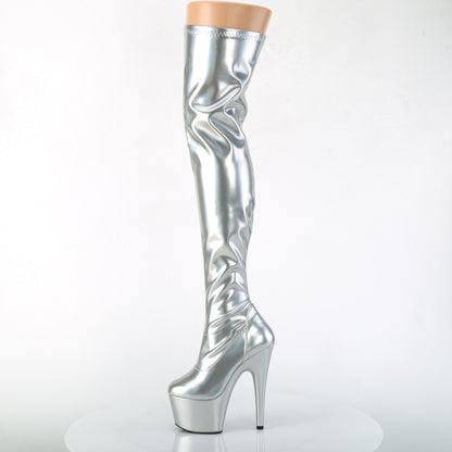 Pleaser Bottes pour femmes ADORE-3000hwr SLV STR. Holo / slv holo