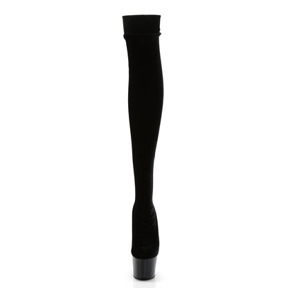 Pleaser Bottes pour femmes ADORE-3002 blk str chant / blk