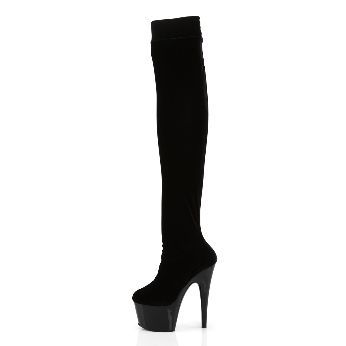 Pleaser Bottes pour femmes ADORE-3002 blk str chant / blk
