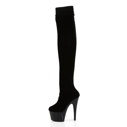 Pleaser Bottes pour femmes ADORE-3002 blk str chant / blk