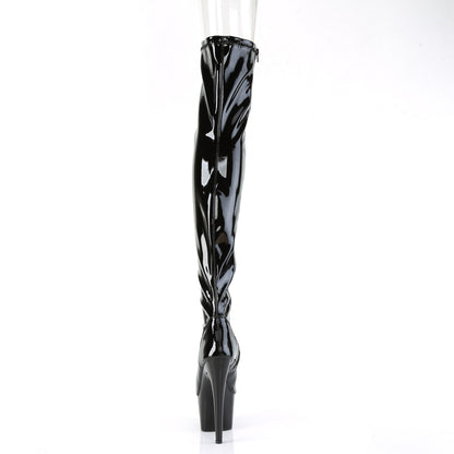 Pleaser Bottes pour femmes ADORE-3011 blk str. Pat / blk