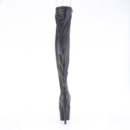 Pleaser   ADORE-3011 Blk Str. Faux cuir / blk mat